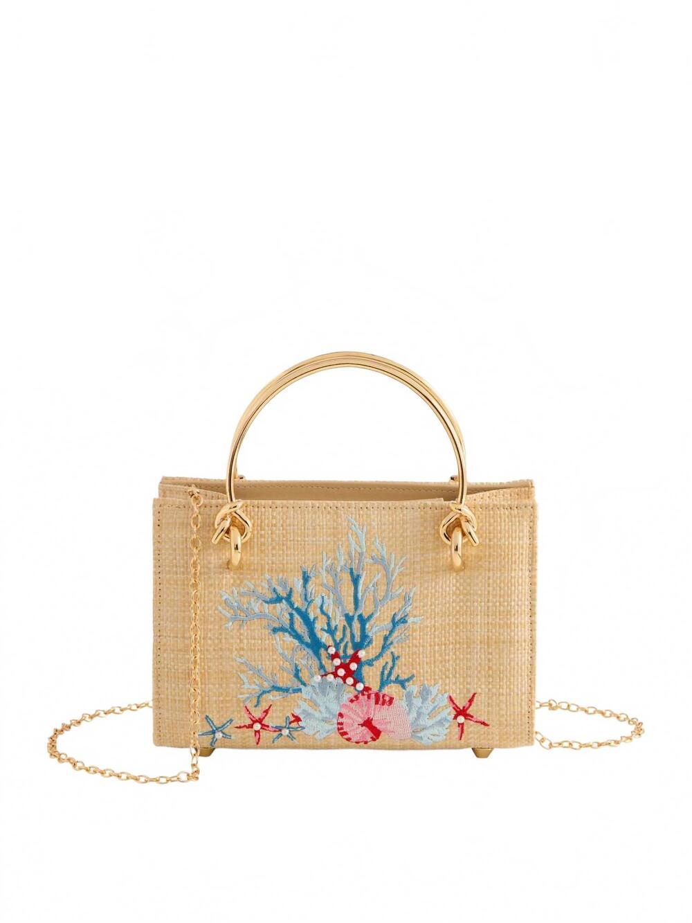 NEW SHIRALEAH women's leila mini bag in natural